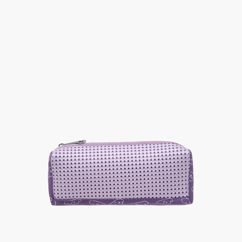 light_and_nine Pouch-With Jibbitz-1 Cmprt With Zipper Closure- (Eva) Purple \ 22X7X14 - Image 1